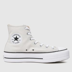 Converse all star lift hi trainers in light grey