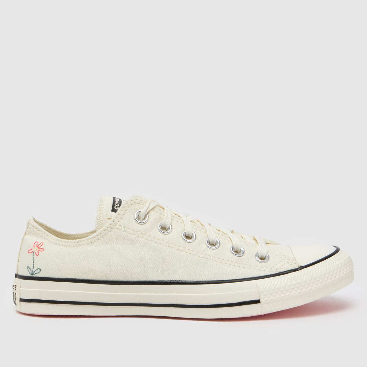 Converse all star ox little florals trainers in white multi