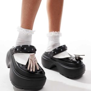 Crocs Wednesday stomp clog in black