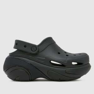 Crocs bubble crush clog sandals in black