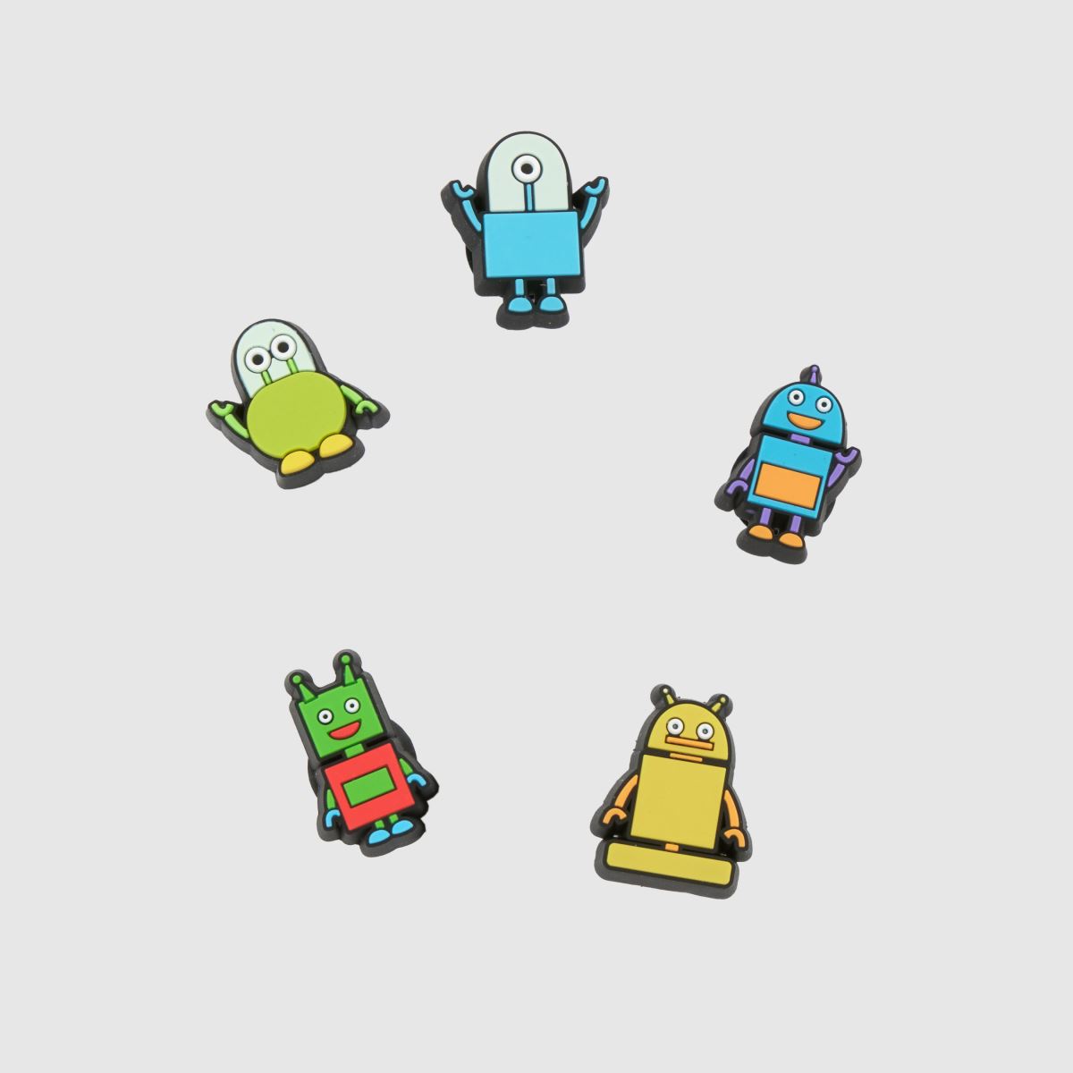 Crocs multi jibbitz robot crew 5 pack