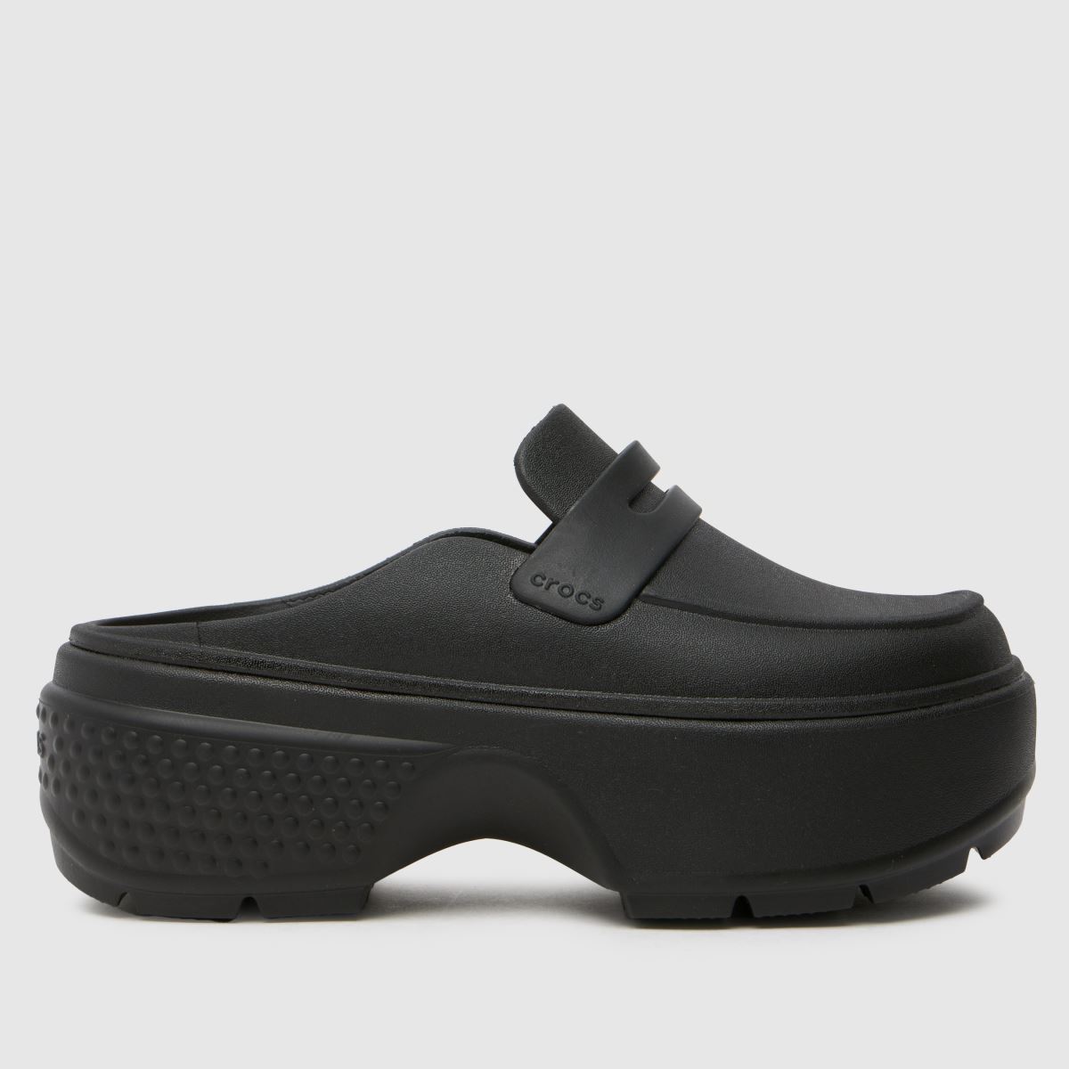 Crocs stomp loafer flat shoes in black