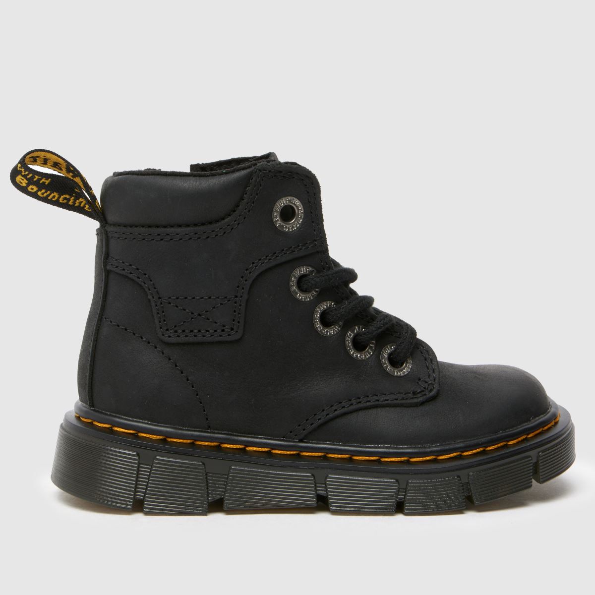 Dr Martens black raffe ankle Boys Toddler boots