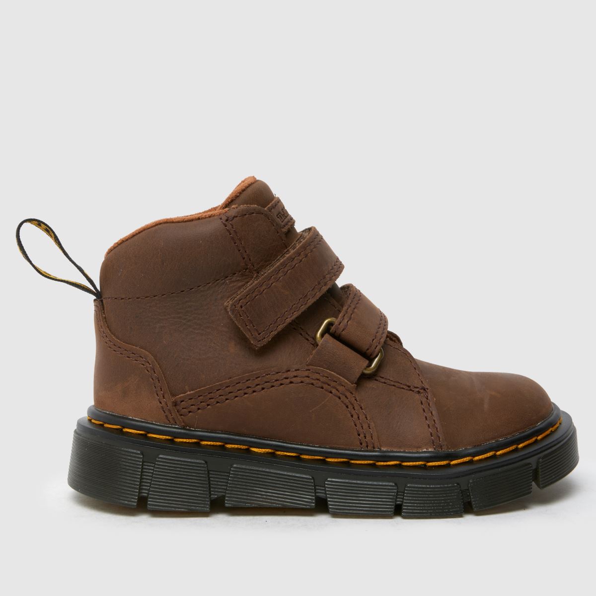 Dr Martens dark brown raffe e-o Boys Junior boots