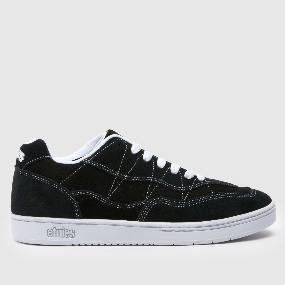 Etnies snake trainers in black & white