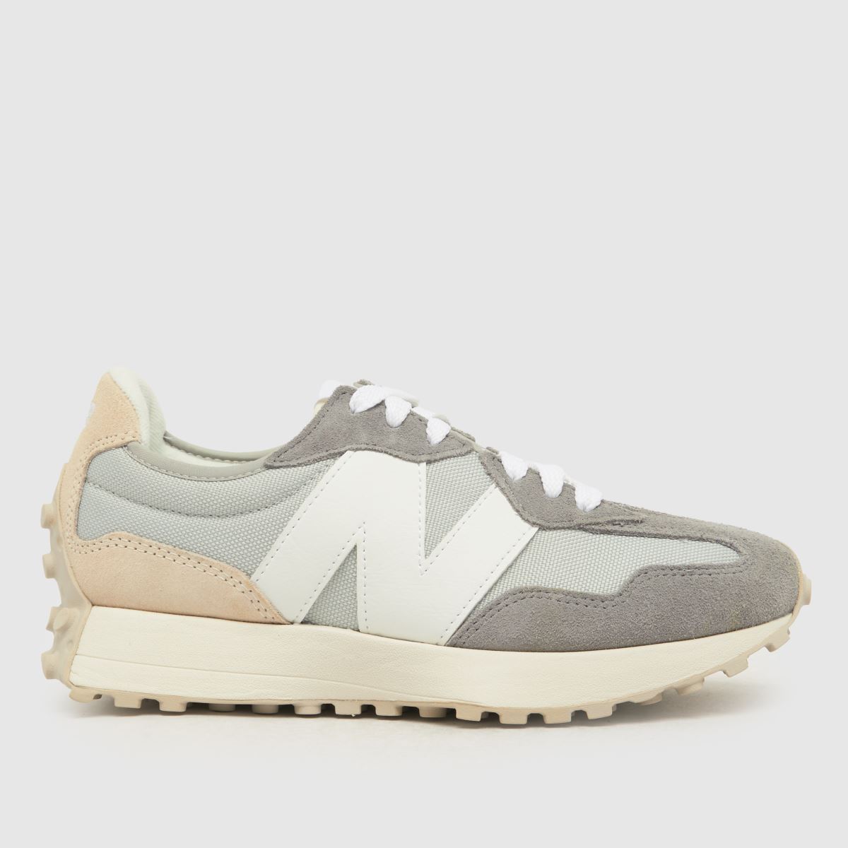 New Balance 327 trainers in white & grey