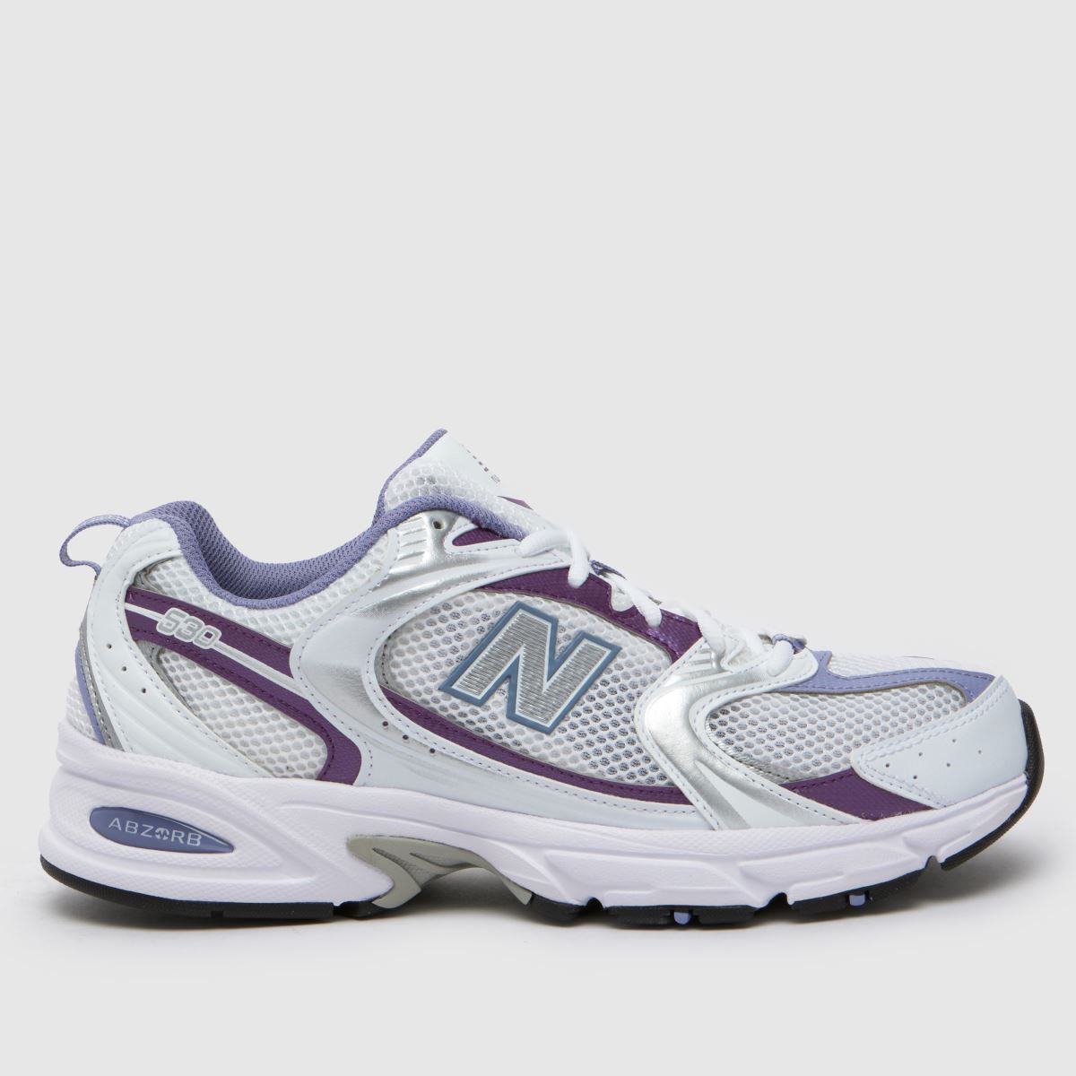 New Balance 530 trainers in white & purple