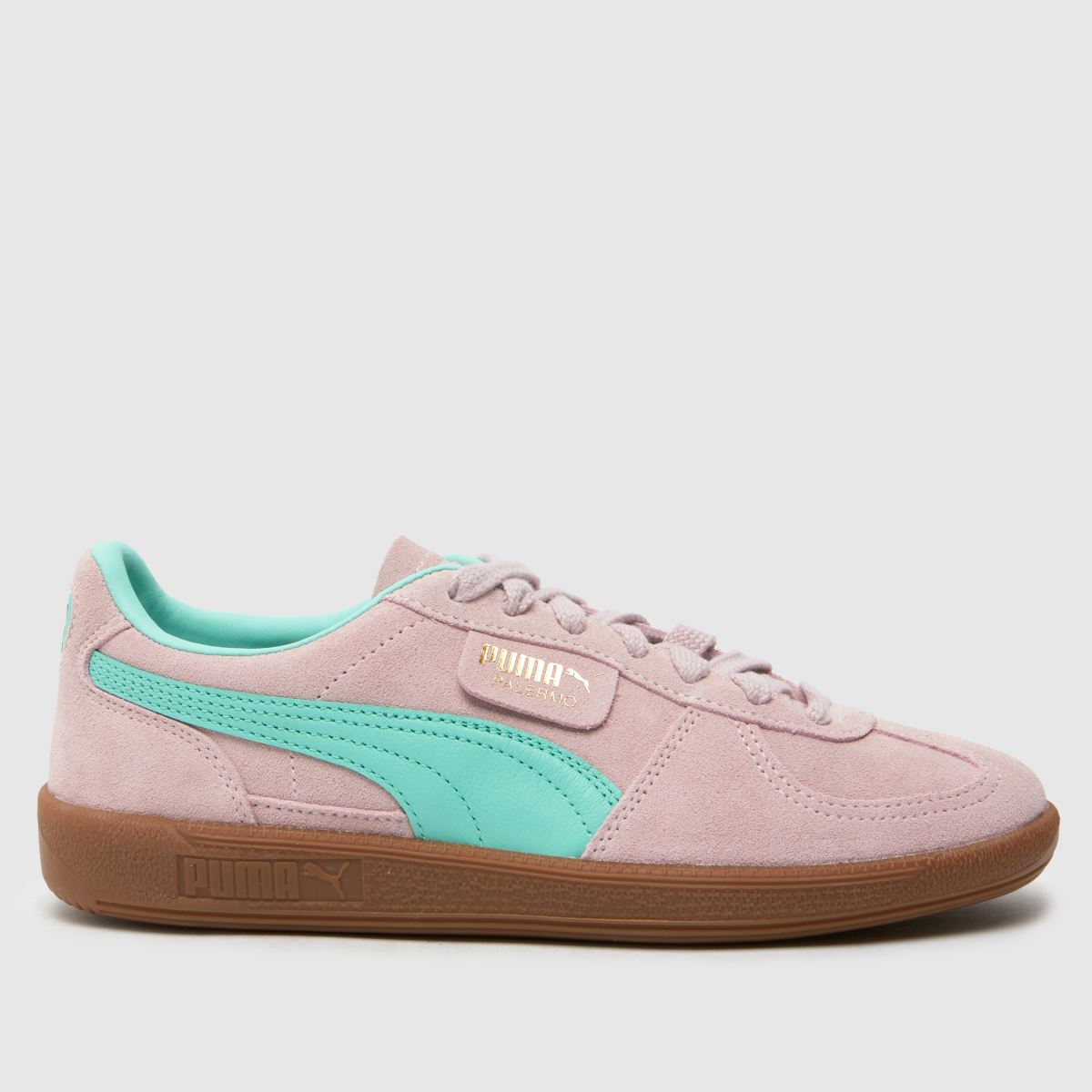 PUMA palermo trainers in pink multi