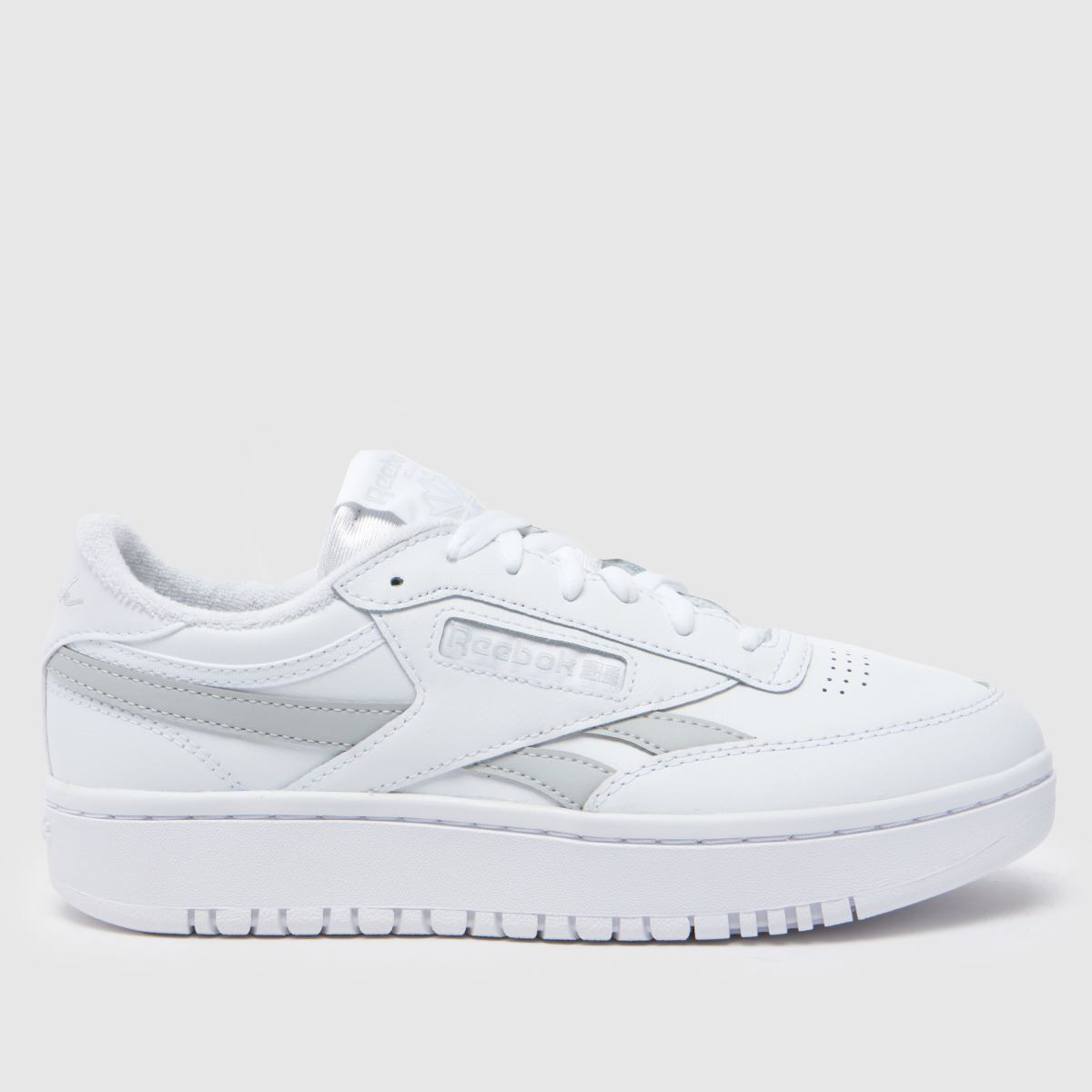 Reebok club c double revenge trainers in white & grey