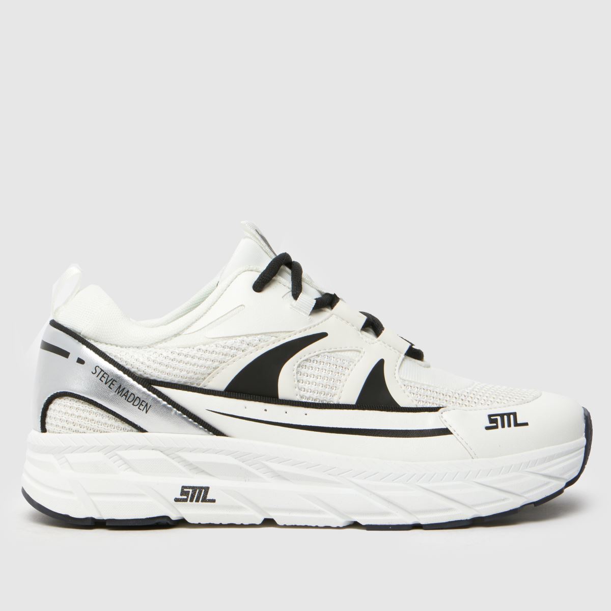 Steve Madden propel 3 trainers in white