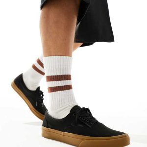Vans Era gum sole trainers in black