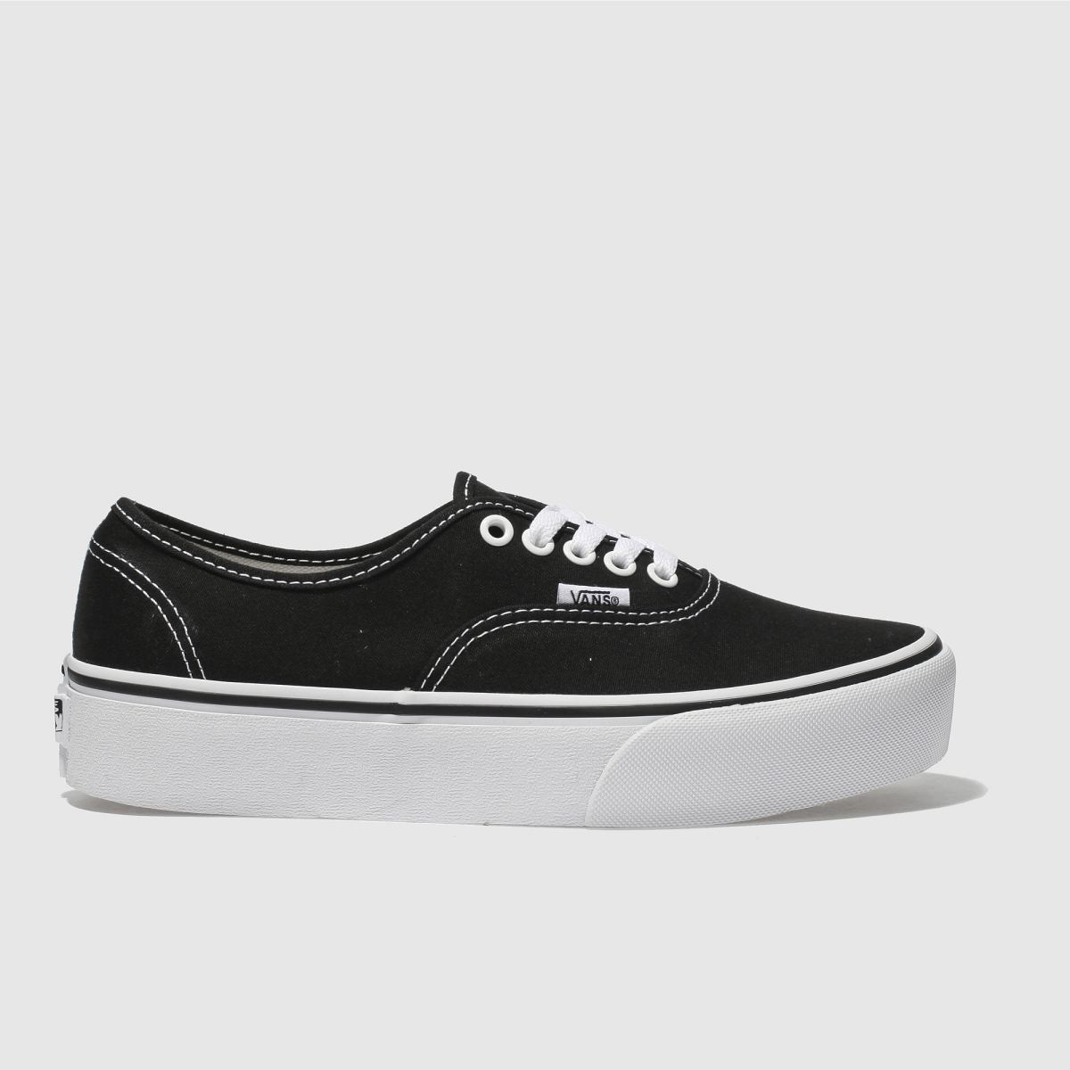 Vans authentic platform 2.0 trainers in black & white Vans authentic platform 2.0 trainers in black & white