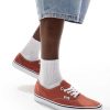 Vans authentic trainers in burnt orange and white