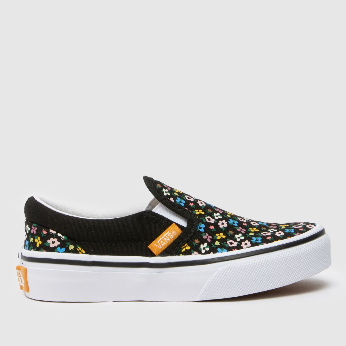 Vans black multi classic slip-on Girls Junior trainers