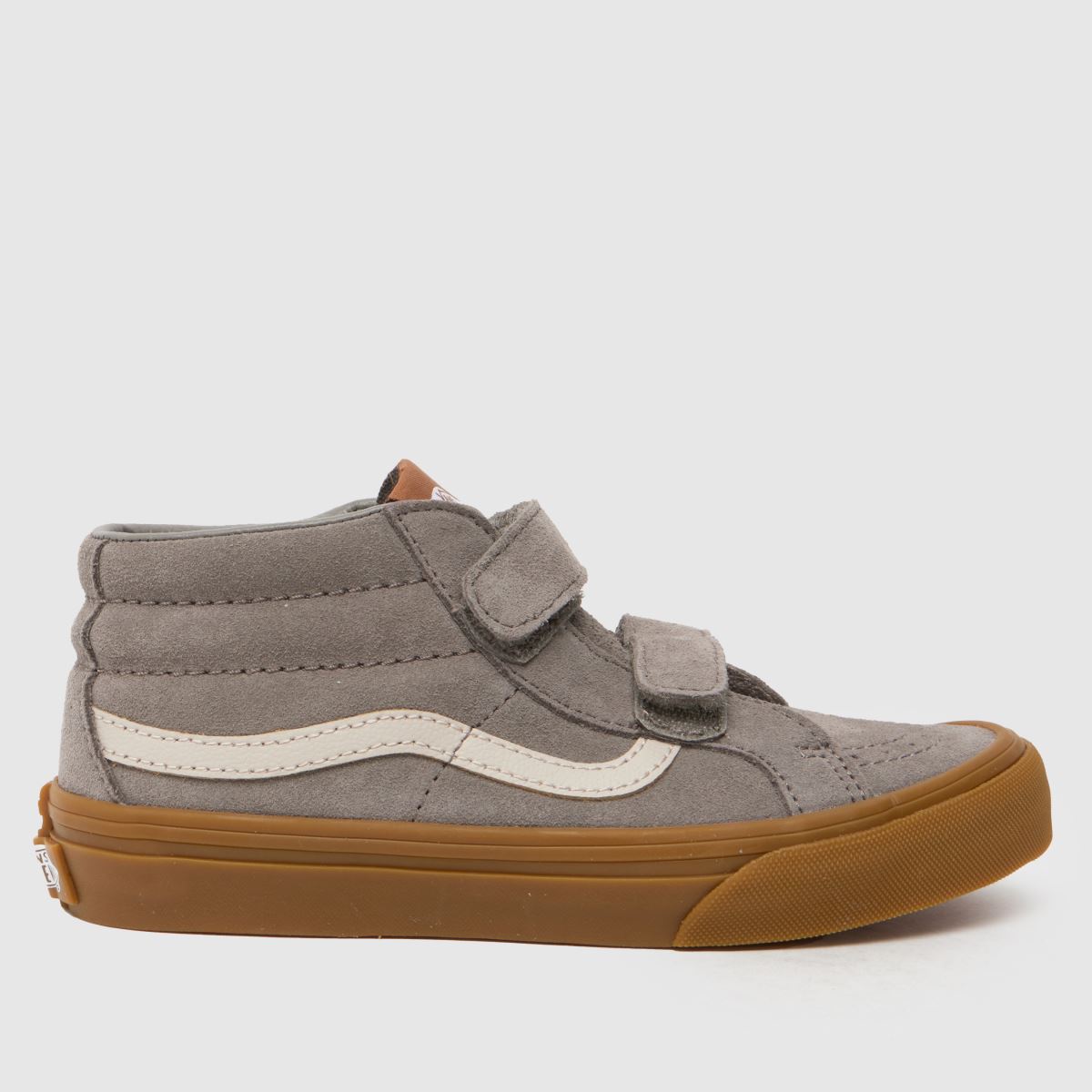 Vans light grey sk8-mid reissue v Boys Junior trainers