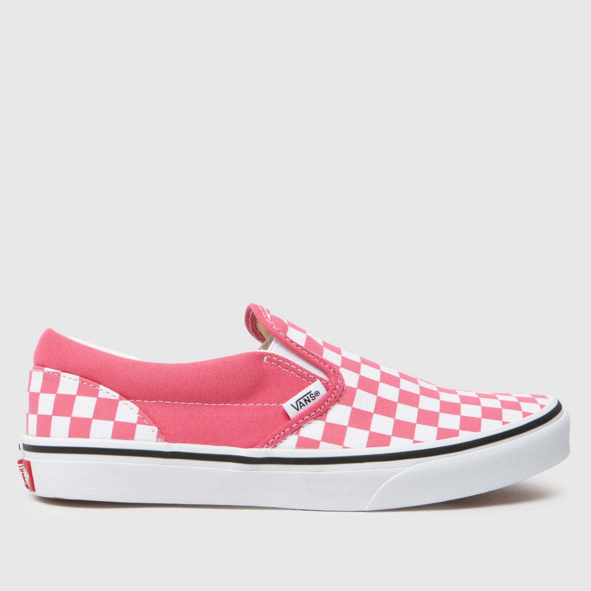 Vans white & pink classic slip-on Girls Youth trainers Vans white & pink classic slip-on Girls Youth trainers