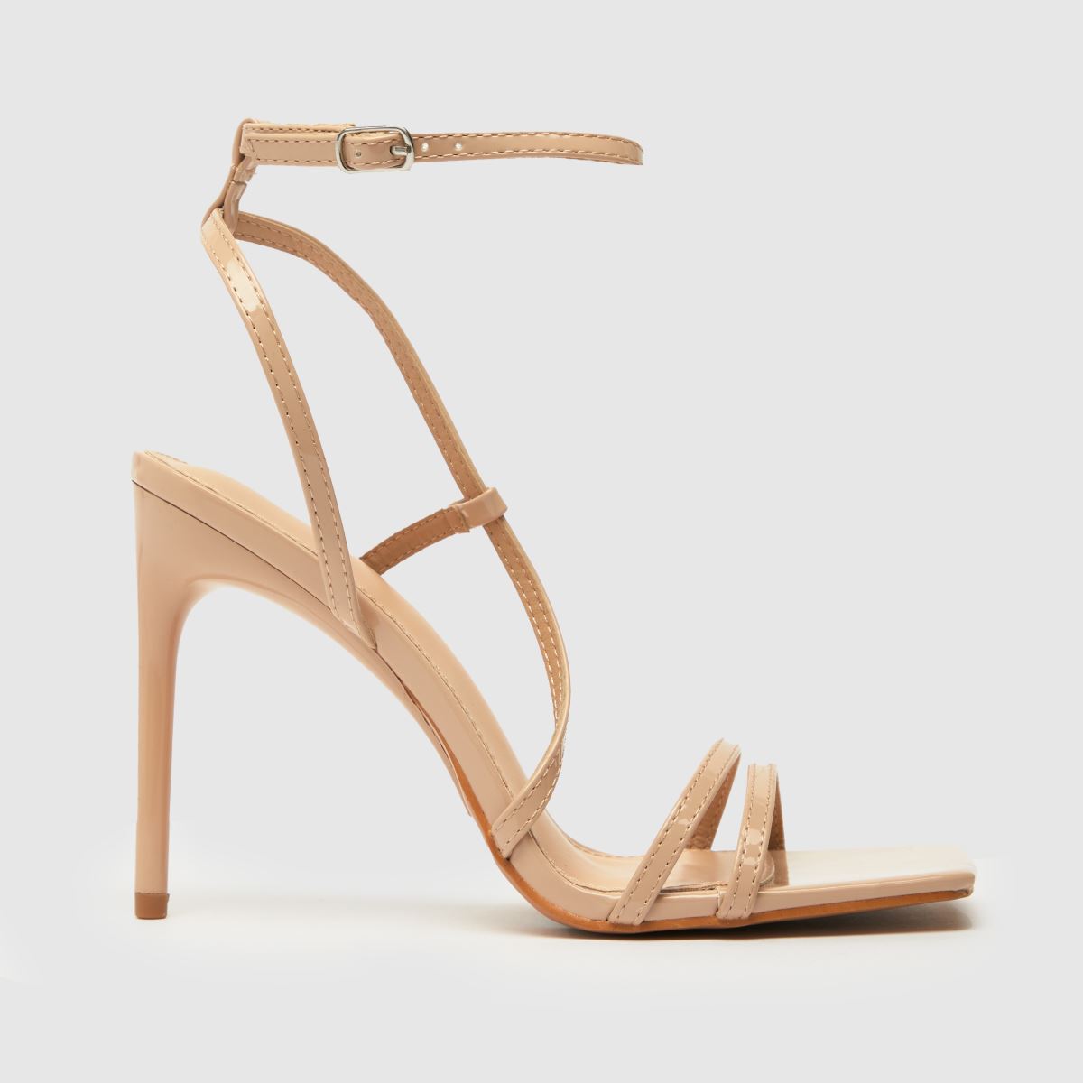 schuh santi strappy stiletto high heels in natural schuh santi strappy stiletto high heels in natural