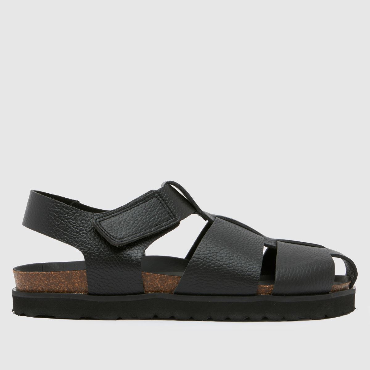 schuh sebastian fisherman sandals in black