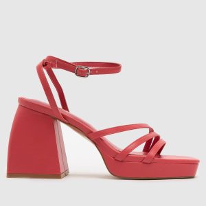 schuh swae chunky platform heel high heels in pink