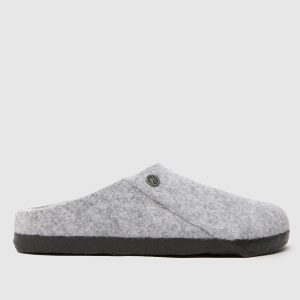 BIRKENSTOCK zermatt shearling slippers in grey