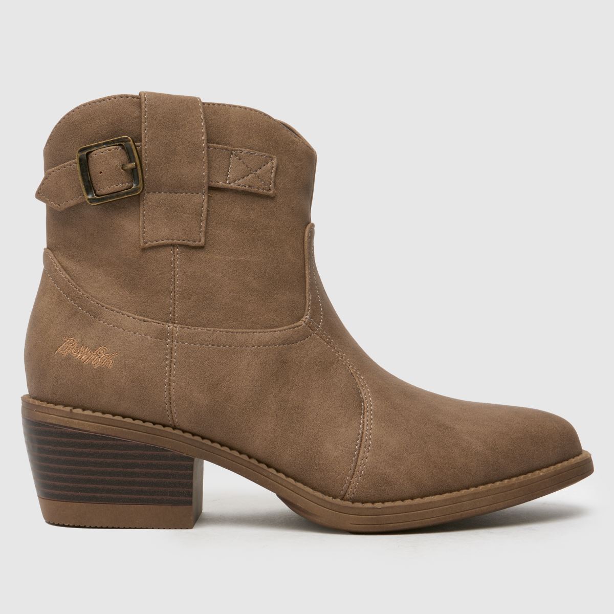 Blowfish Malibu relax western boots in taupe