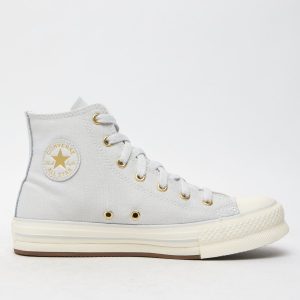 Converse grey all star hi eva lift Youth trainers