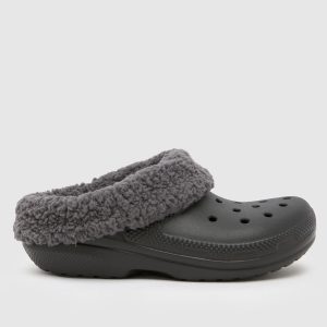 Crocs blitzen lined clog sandals in black