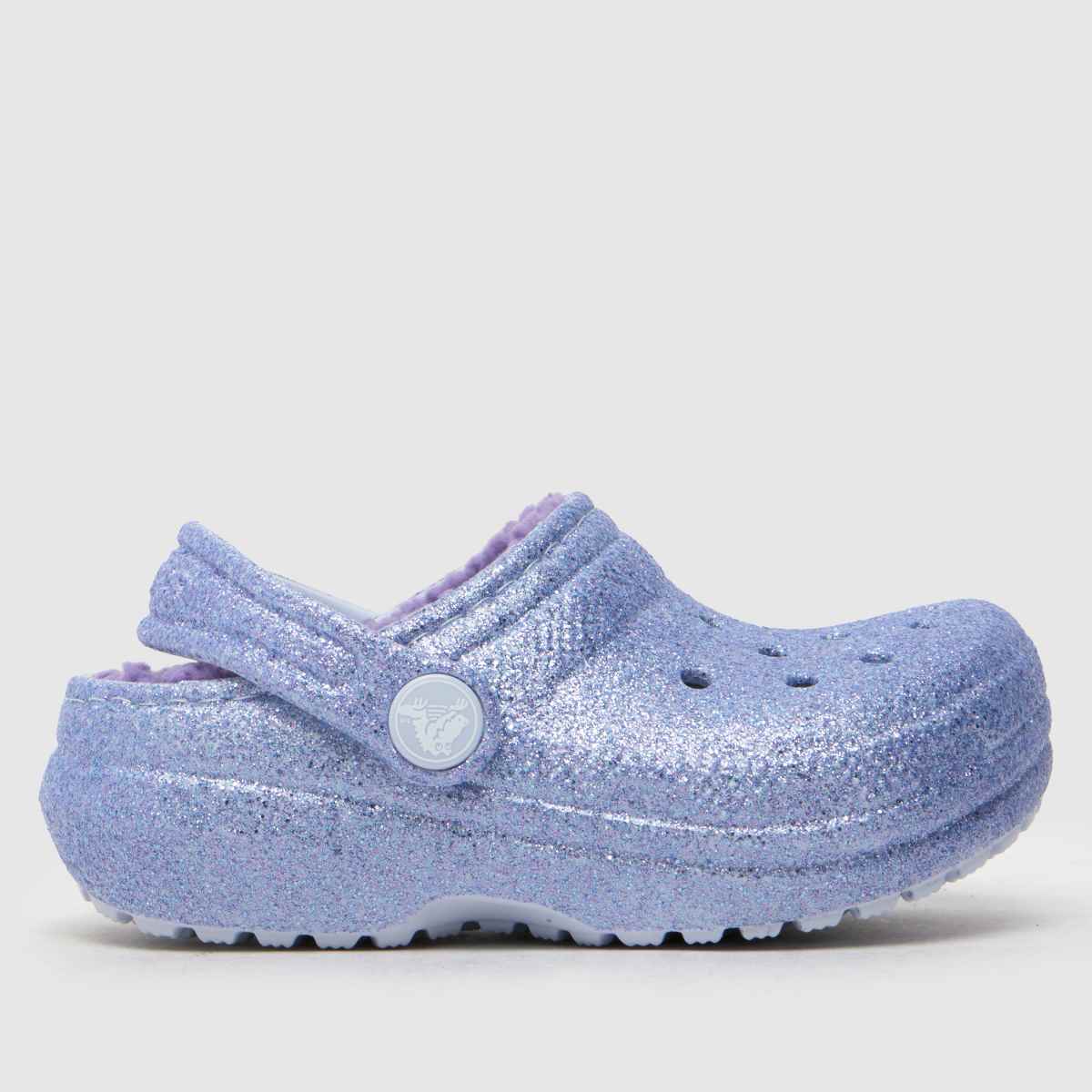 Crocs purple classic lined glitter clog Girls Toddler sandals Crocs purple classic lined glitter clog Girls Toddler sandals