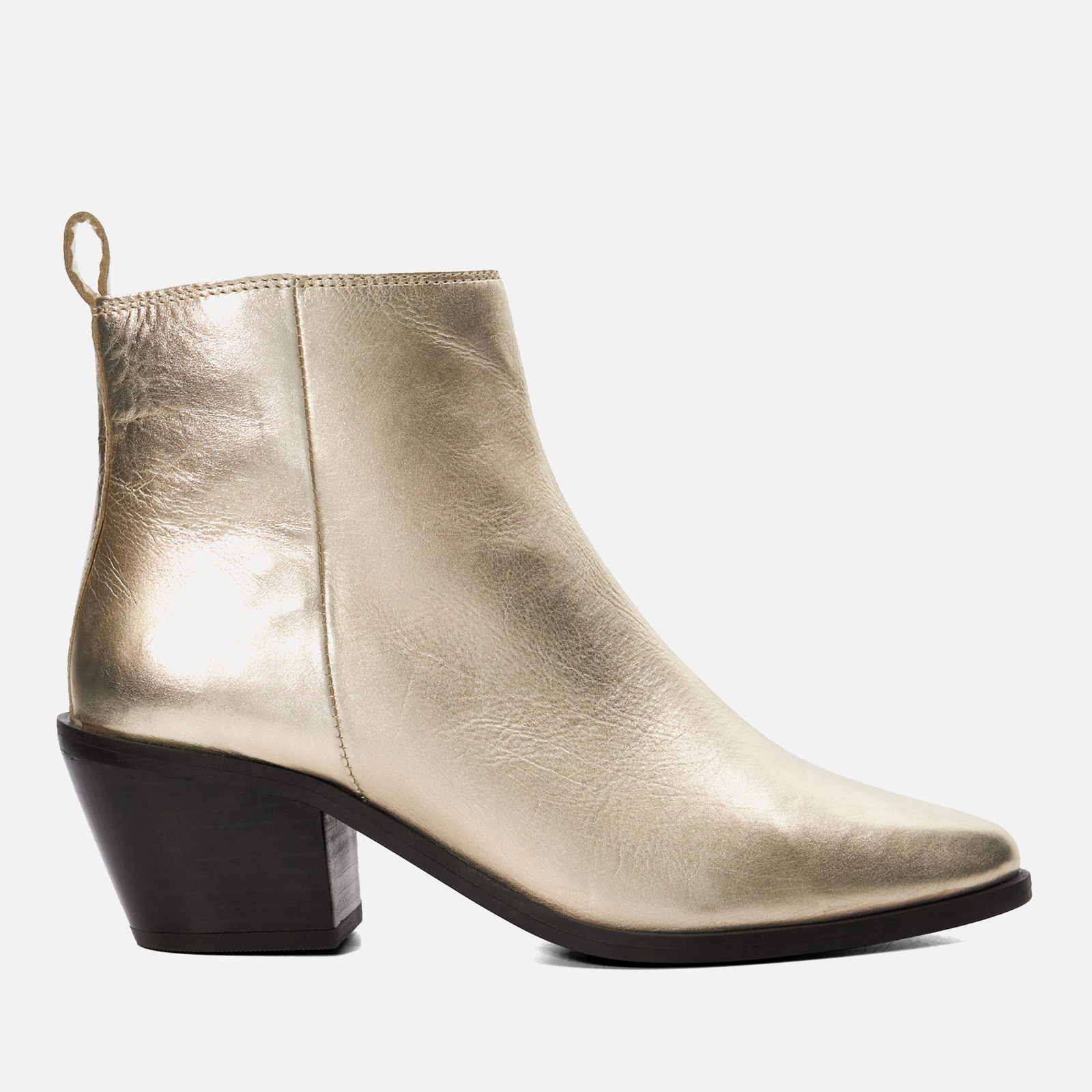 Dune London Women's Papz Leather Heeled Boots - UK 6