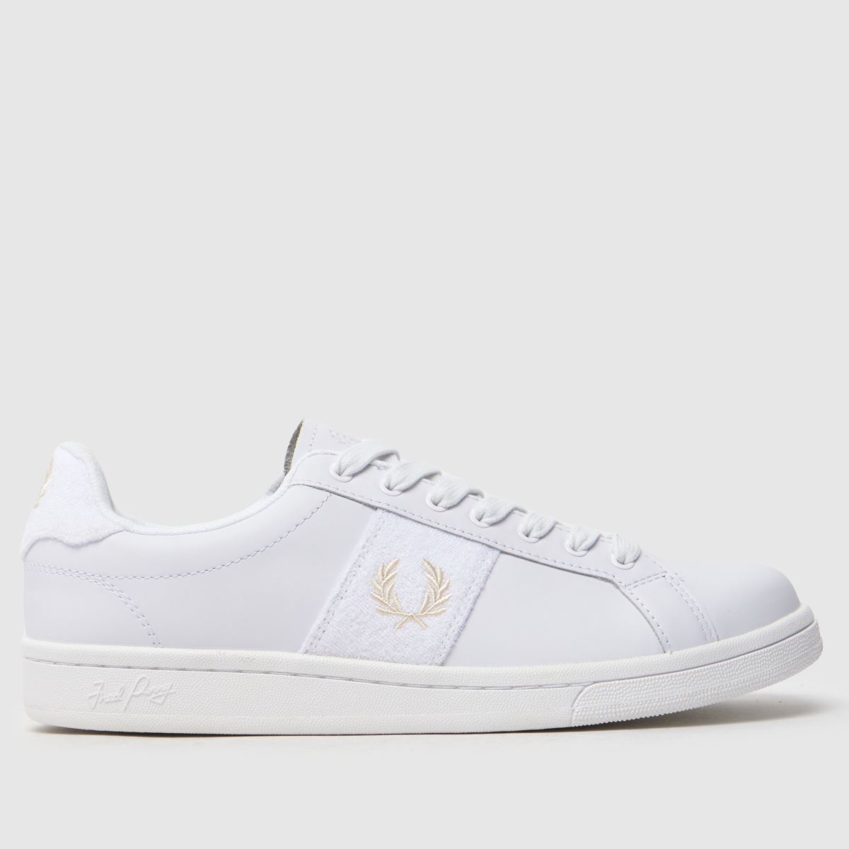 Fred Perry b721 leather trainers in white