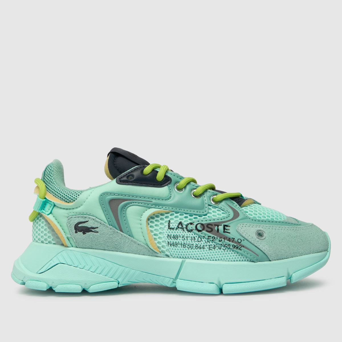 Lacoste l003 neo trainers in turquoise