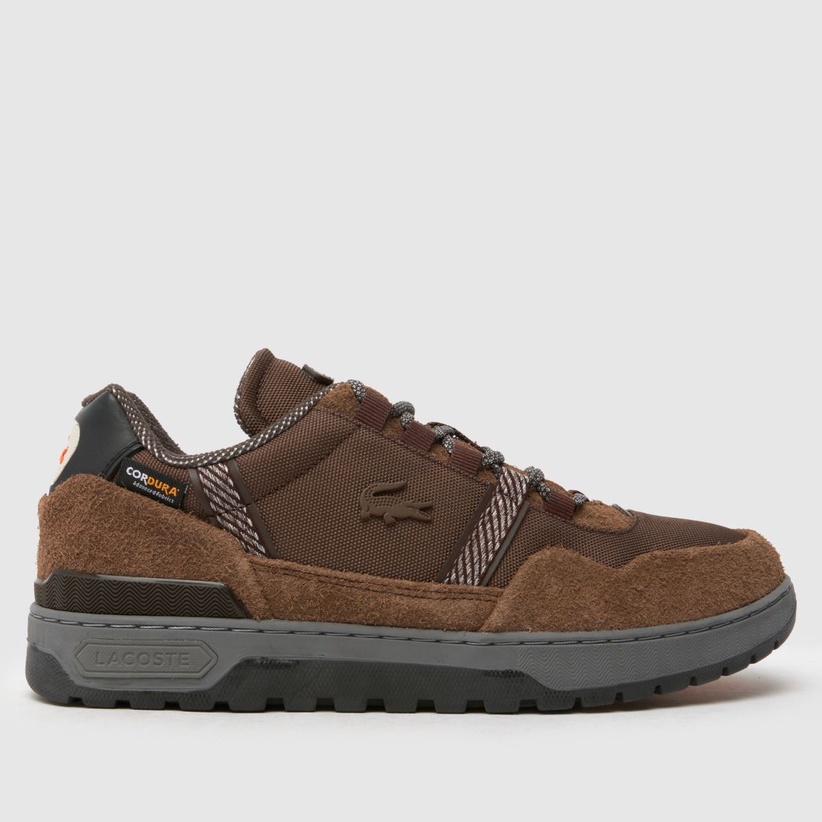 Lacoste t-clip winter trainers in brown