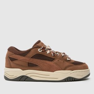 PUMA 180 lace interest trainers in brown multi