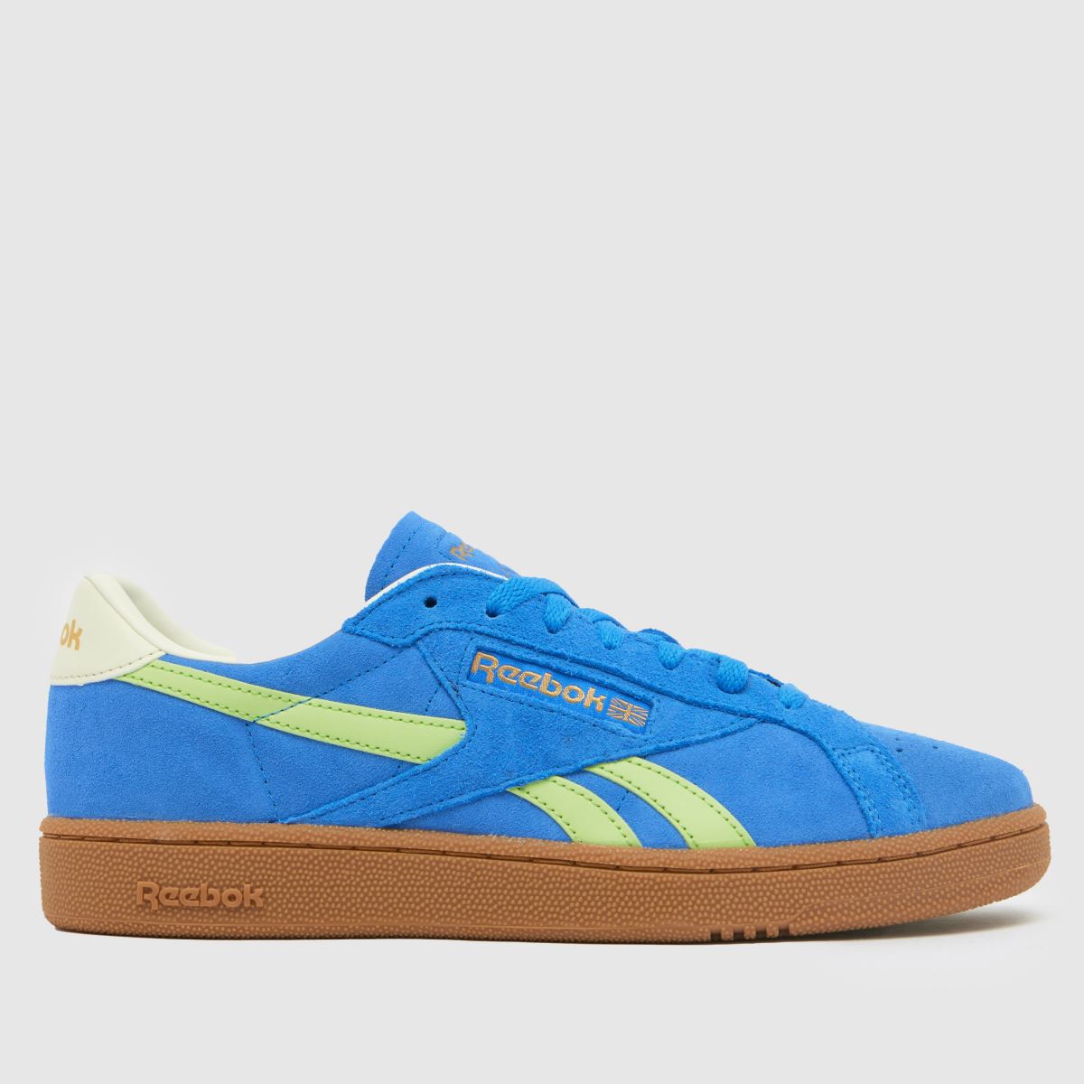 Reebok club c grounds trainers in blue multi
