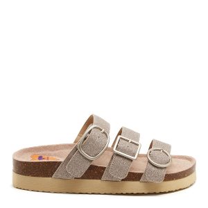 Rocket Dog Astor Gold Glitter Slide Sandals