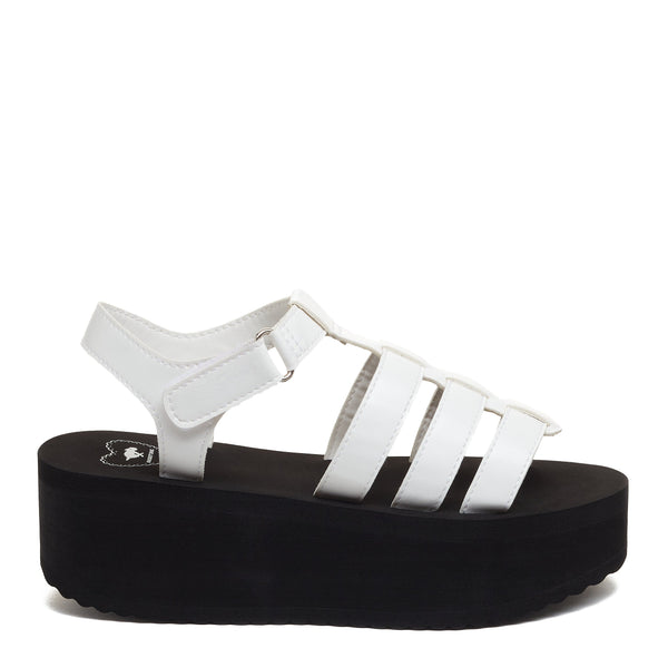 Rocket Dog Helio White Platform Sandals