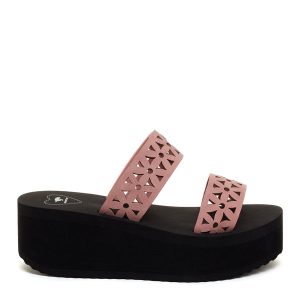 Rocket Dog Hippy Pink Cutout Wedge Sandal