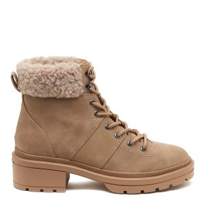 Rocket Dog Icy Taupe Shearling Winter Ankle Boot