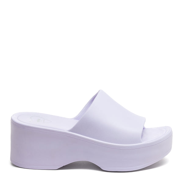 Rocket Dog Petal Lavender Platform Slide Sandals
