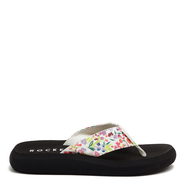Rocket Dog Spotlight Floral White Flip Flop