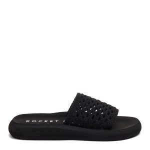 Rocket Dog Sunset Black Slide Sandal