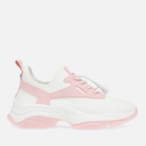 Steve Madden Women's Match-E Mesh and Faux Leather Trainers - UK 4