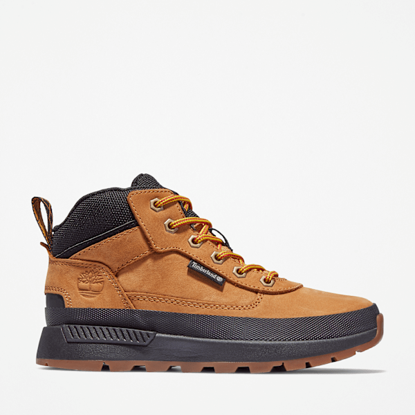 Timberland - Field Trekker Mid Lace-Up Trainer for Junior in Yellow, Yellow, Size: 5.5