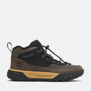 Timberland - GreenStride Motion 6 Low Bungee Hiking Trainer for Youth in Black/Brown, Black, Size: 1