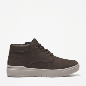 Timberland - Seneca Bay Mid Lace-Up Trainer for Youth in Dark Brown, Brown, Size: 2.5