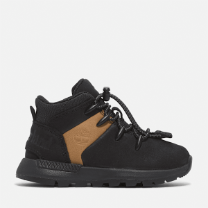 Timberland - Sprint Trekker Mid Lace-Up Trainer for Junior in Black/Yellow, Black, Size: 5.5