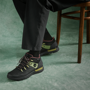 Timberland - Sprint Trekker Mid Lace-Up Waterproof Trainer for Men in Black/Green, Man, Black, Size: 11.5