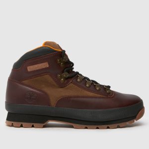 Timberland euro hiker boots in burgundy
