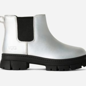 UGG® Ashton Shine Chelsea Boot in Grey, Size 13, Leather