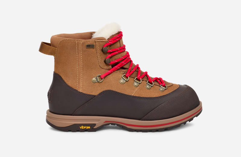 UGG® Brecken Lace Boot in Brown, Size 3, Leather UGG® Brecken Lace Boot in Brown, Size 3, Leather